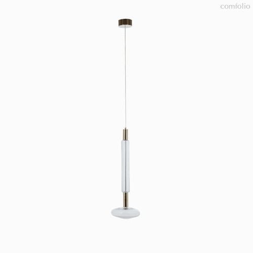 Подвесной светильник Waterfall Twin диаметр 25, цвет золотой/прозрачный - Cosmo