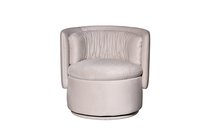 Кресло поворотное велюр кремовый 76x72x71см - Garda Decor