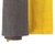 Салфетка под приборы из умягченного льна с декоративной обработкой серый/горчица Essential, 35х45 см - Tkano