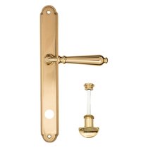 Дверная ручка на планке Fratelli Cattini "NAPOLI" WC-2 PL01-OLV полированная латунь - Fratelli Cattini