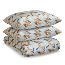 Комплект постельного белья полутораспальный из сатина с принтом Birds of Nile из коллекции Wild - Tkano