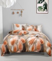 Комплект постельного белья CA-7-694 Дуэт Сатин печатный с наволочками 70х70х2шт.+ 50х70х2шт. - АльВиТек