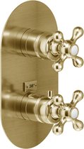 GRC5102BR GRAZIA термастатический смеситель на 2 потребителя (внешняя часть), бронза - Nobili