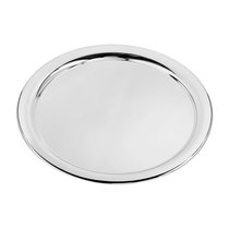 Поднос круглый Edzard Порто 32 см, посеребрение - Edzard