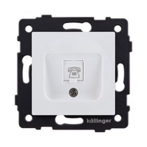 Розетка телефонная RJ11, белый матовый Kollinger REA-009WM для Aspekt, Eleganz, Reflex - Kollinger