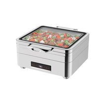 Мармит электрический 5,5 л 2/3x65 с откидной крышкой и окном с дисплеем Roma - SUNNEX