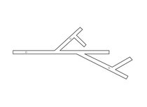 Donolux Twiggy накладной светодиодный светильник, 115 Ватт, 7920Lm, 4000К, IP20, 759х1300мм, H73мм, - Donolux