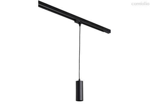 LED св-к подвесной трековый, GU10, D57хH150мм, L1500мм, IP20, черный RAL9005, без лампы - Donolux