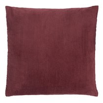 Чехол на подушку фактурный из хлопкового бархата бордового цвета из коллекции Essential, 45х45 см - Tkano