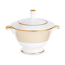 Сахарница Narumi Золотой алмаз 300 мл, фарфор костяной - Narumi