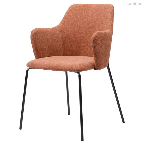 Кресло Dwight, рогожка, коричневое, цвет коричневый - Berg