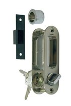 Ручка для раздвижной двери с механизмом A-K01/02-V1HH, ключ-завёртка, цвет никель - Archie