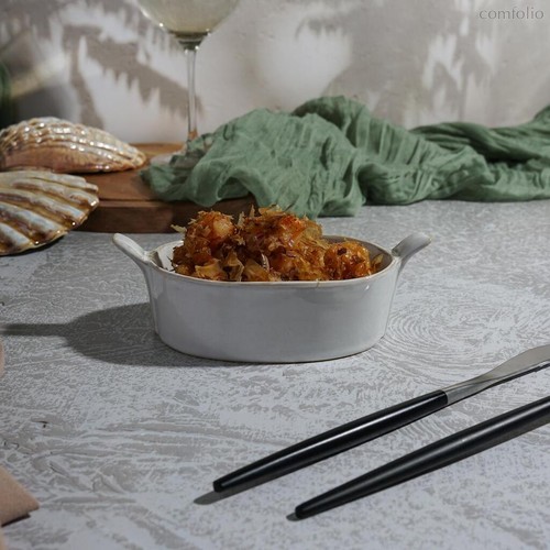 Блюдо овальное 15*8 см h4 см 200 мл Gray Oval Bucket с ручками Frutti di Mare P.L. - P.L. Proff Cuisine