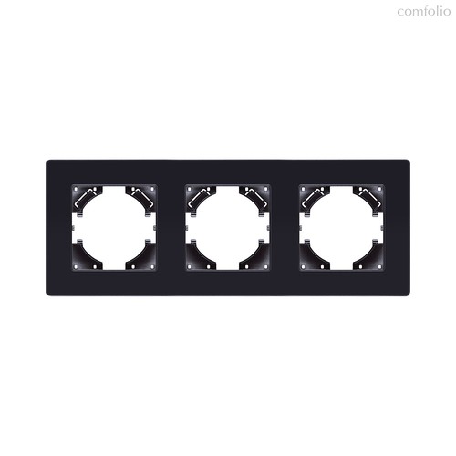 Рамка 3-постовая, черный Kollinger Eleganz Acryl EA3BK - Kollinger