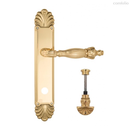 Дверная ручка Venezia Olimpo WC-4 на планке PL87 полированная латунь - Venezia Collezione