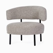 Кресло Lilly, цвет светло-серый/черный - Cosmo