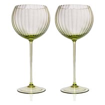 Набор бокалов для красного вина Anna Von Lipa Лион 580 мл, 2 шт, стекло хрустальное, зеленый - Anna Von Lipa