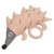 Погремушка из хлопка с деревянным держателем Ежик Ugo из коллекции Tiny world 14х11 см - Tkano