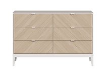 Комод Fjord 6 ящиков (белый) - Ellipse