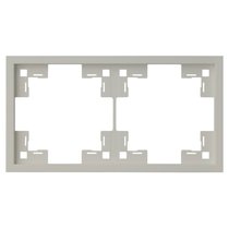 Рамка двухместная 35820 LN, лен, 2 поста - Rikett