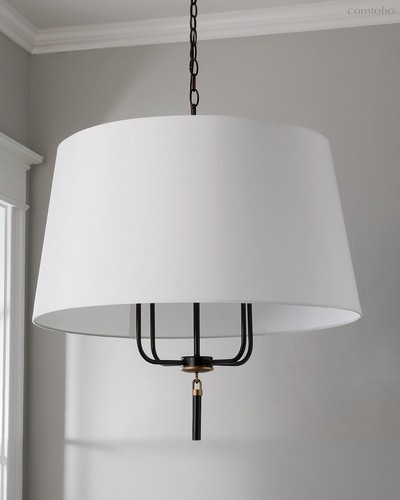 Люстра Аврора с чёрным металлическим акцентом, цвет черный - Louvre Home