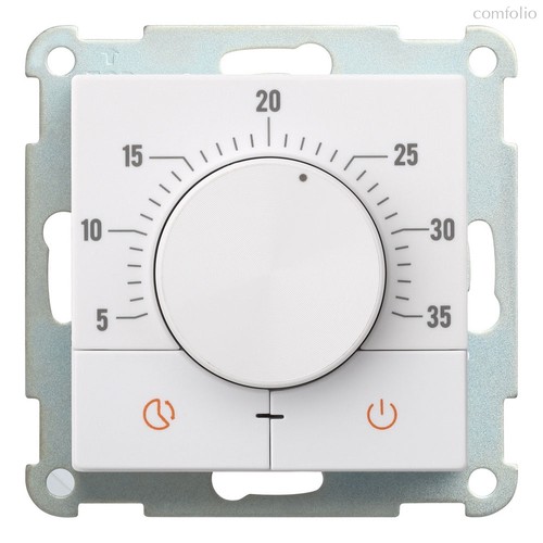 Поворотный термостат, белый 32234 WT, белый - Rikett