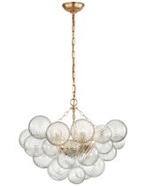 Стеклянная люстра Алисия [М], цвет золотой - Louvre Home