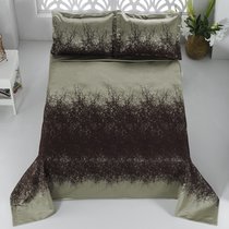 Покрывало жаккард "KARNA" FLORINA 260x260 (60x80)*2 см, цвет коричневый, 260x260 - Bilge Tekstil