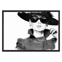 Дама в черной шляпе, 50x70 см - Dom Korleone