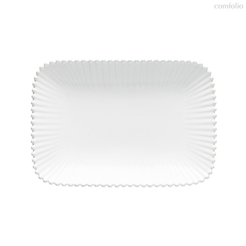 Блюдо прямоугольное Pearl White PER302-WHI (PER302-02202F), цвет белый - Costa Nova