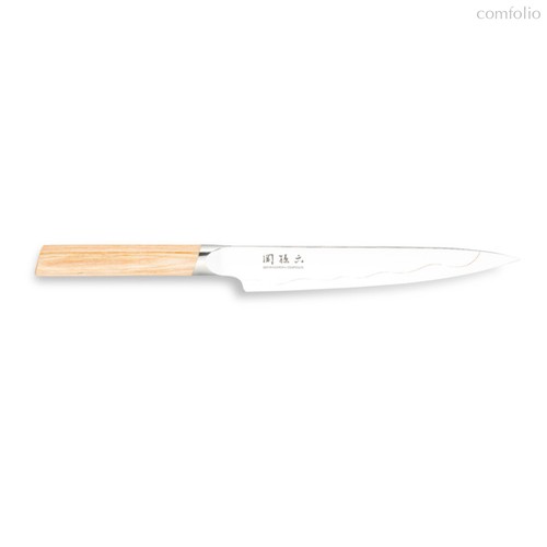 Нож кухонный KAI Магороку Композит 15 см, два сорта стали, ручка светлое дерево - Kai
