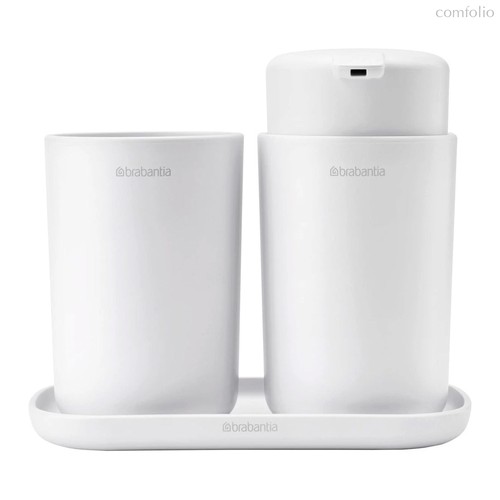 Набор аксессуаров для ванной Brabantia 3 предмета, белый, цвет белый - Brabantia