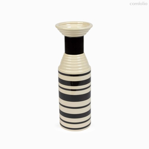 Ваза Ladder высота 49, цвет белый/черный - Cosmo