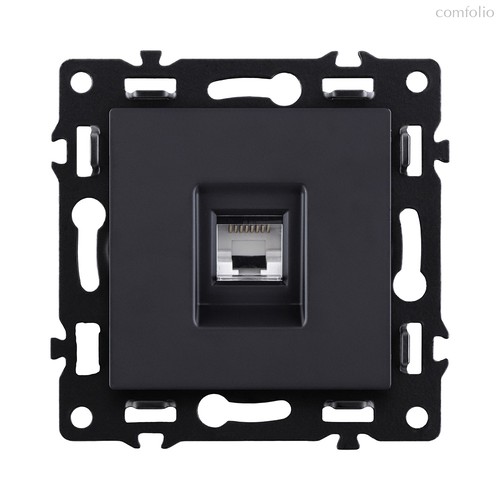 Розетка Ethernet RJ45 Cat.6, черный Kollinger Asthetik AS-017BK - Kollinger