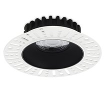 LED, CRATER cв-к встраиваемый, 10W, 923Lm, 4000K, UGR<19, D126хH40мм, IP44 60°, Ra>90, PF0, 9, черный RAL9005, источник питания в комплекте - Donolux
