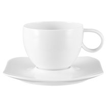 Чашка чайно-кофейная с блюдцем Rosenthal Фри Спирит Вайс 290 мл, фарфор - Rosenthal