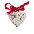 Украшение новогоднее Lenox "Сердце" 6,5см - Lenox