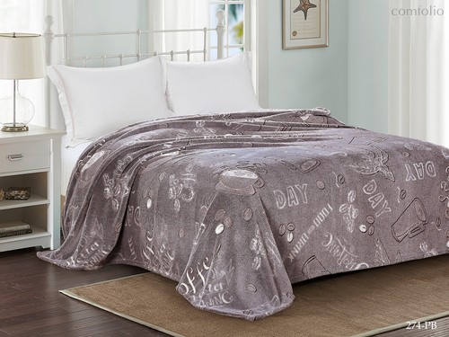 Плед 200/274-pb Микрофибра Бамбук 200х220 - АльВиТек