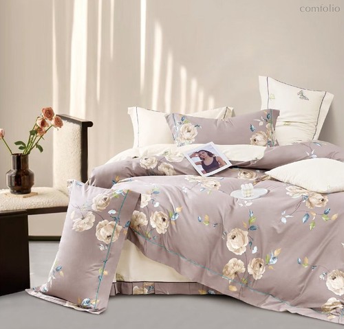 Комплект постельного белья CA-7-754 Дуэт Сатин печатный с наволочками 70х70х2шт.+ 50х70х2шт. - АльВиТек