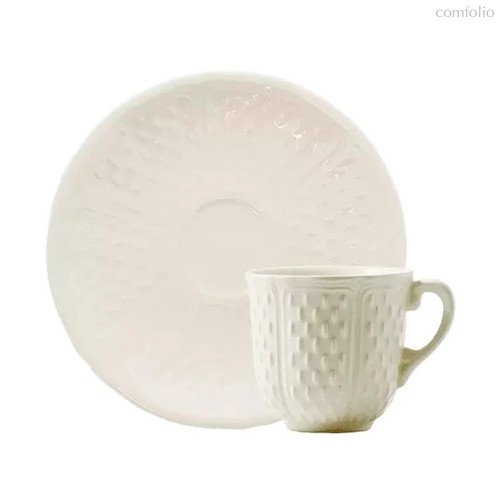 Набор чашек кофеных с блюдцами Gien Белый мост 90 мл, 2 шт, фаянс - Gien