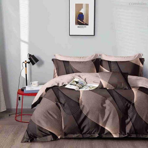 Комплект постельного белья CA-7-738 Дуэт Сатин печатный с наволочками 70х70х2шт.+ 50х70х2шт. - АльВиТек