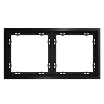 Рамка металлическая на 2 поста, S70 Metal антрацит - Voltum