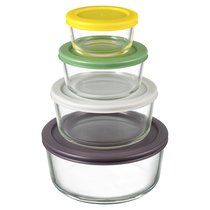 Набор контейнеров для запекания и хранения круглые с крышками, 4 шт. - Smart Solutions