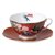 Чашка чайная с блюдцем Wedgwood Пионы 320 мл, красная - Wedgwood