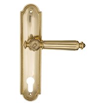 Дверная ручка на планке Fratelli Cattini "TORCELLO" CYL PL248-OLV полированная латунь - Fratelli Cattini