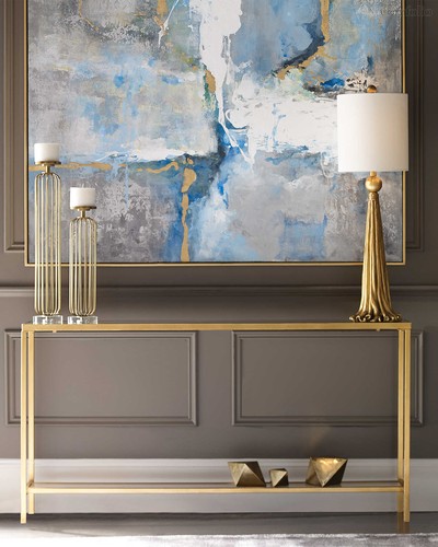 Золотая консоль Уитман, цвет золотой - Louvre Home