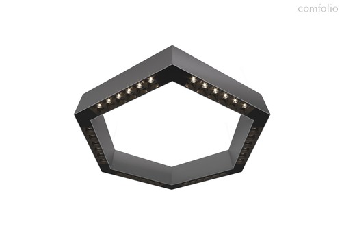 Donolux LED Eye-hex св-к накладной, 36W, 500х433мм, H71,5мм, 2560Lm, 48°, 3000К, IP20, корпус алюмин, цвет алюминий - Donolux