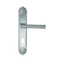 Дверная ручка Venezia Impero CYL на планке PL87 полированный хром - Venezia Collezione