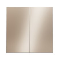 Клавиши для выключателя/переключателя двухклавишного, S70 Metal платина - Voltum