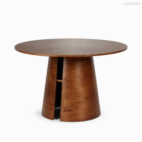 Обеденный стол Louis диаметр 120, цвет коричневый - Cosmo